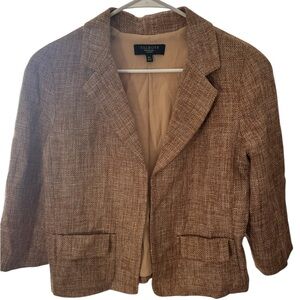 Talbots Women's Textured Tan Blazer